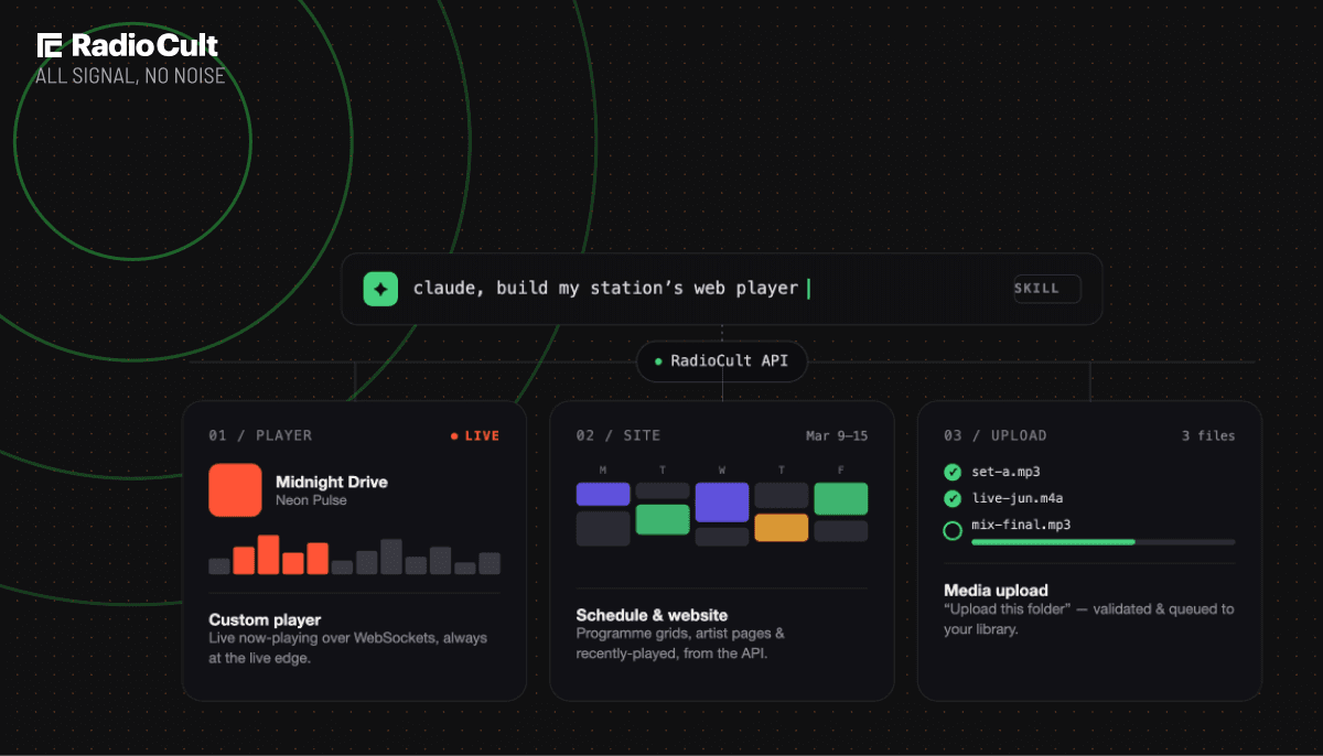 Agent Skills for the RadioCult API