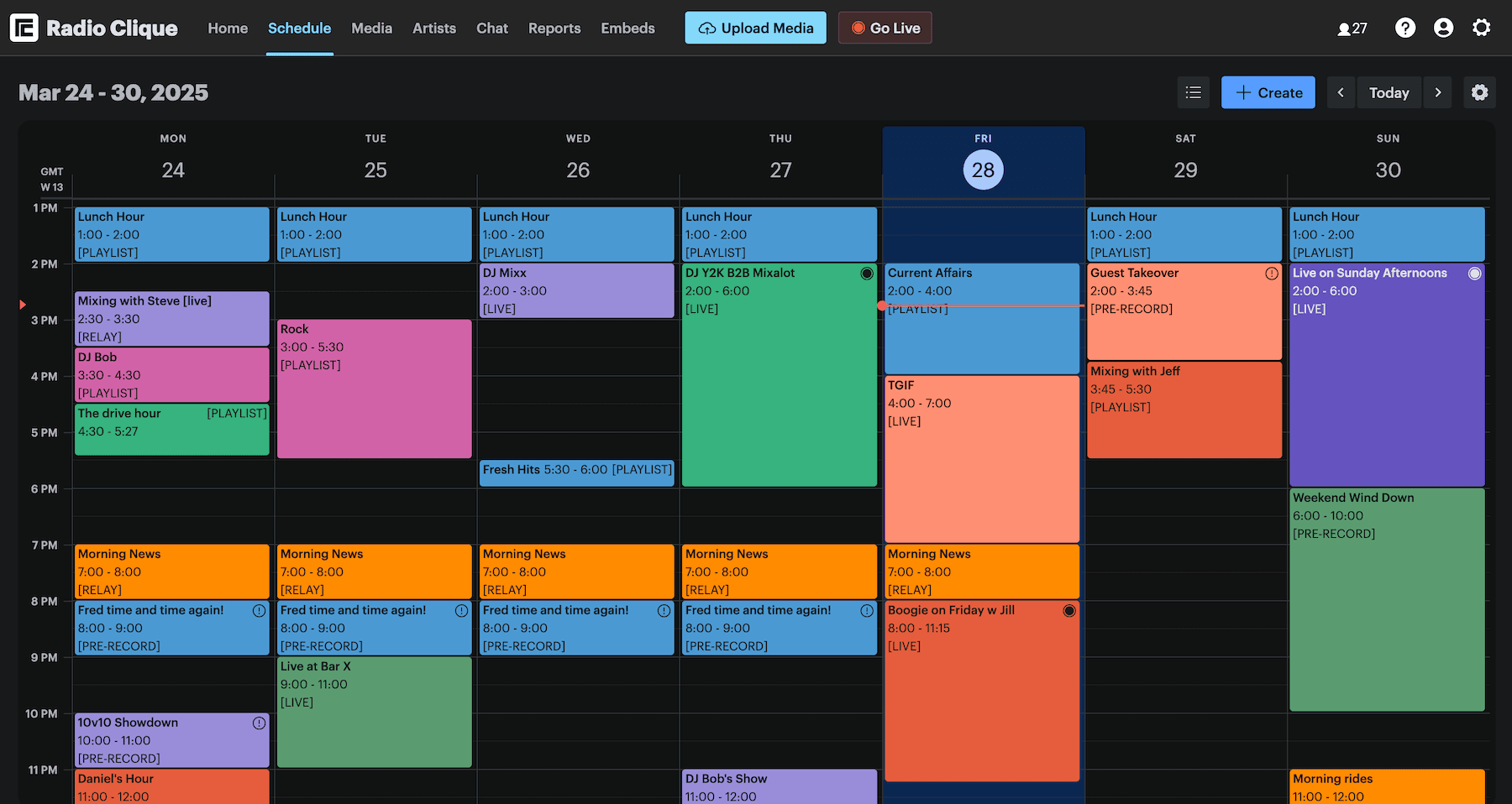 Calendar screenshot