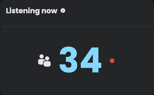 Listening now screenshot