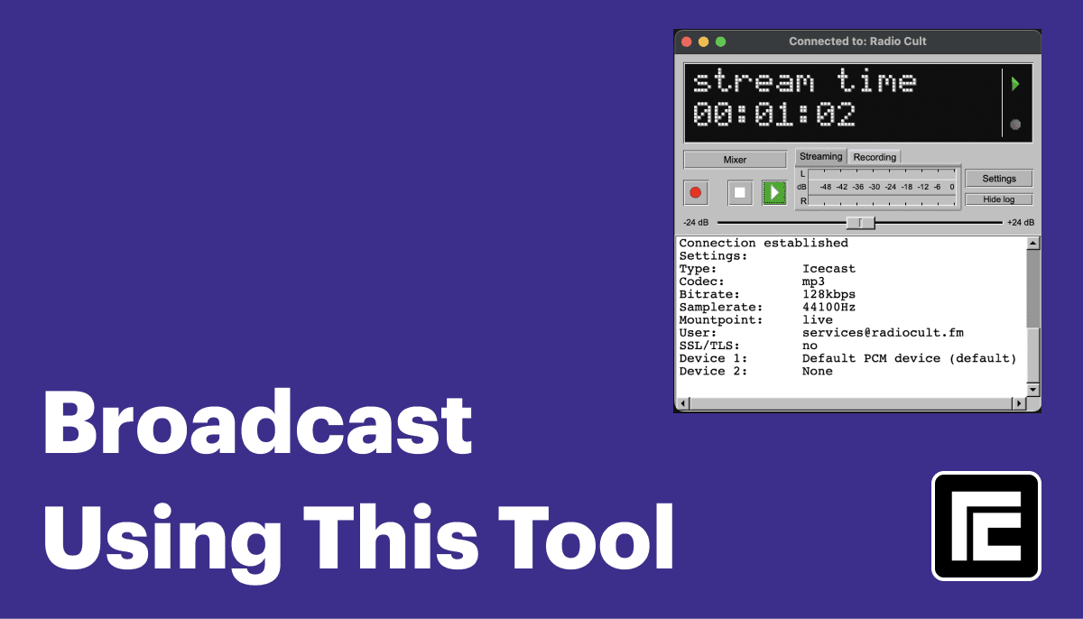 How to live stream with BUTT for Internet Radio