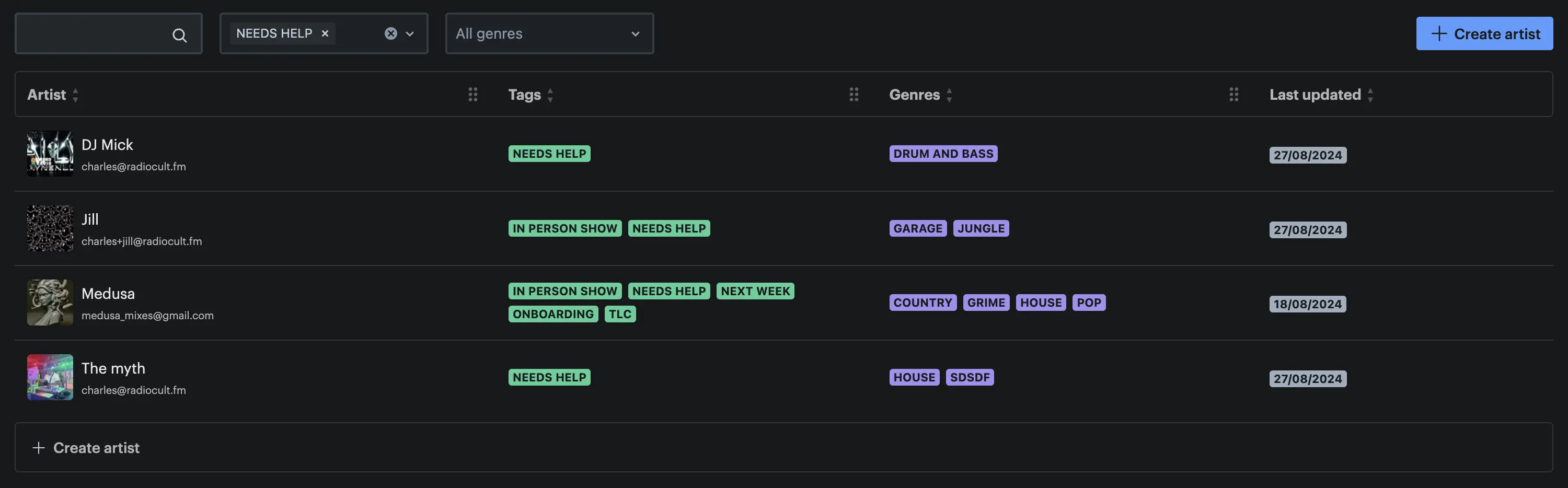 Calendar screenshot