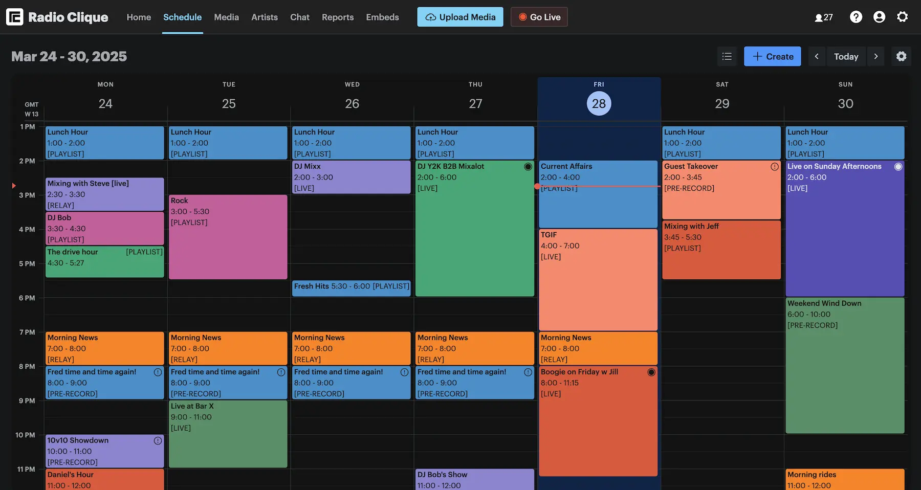 Calendar screenshot