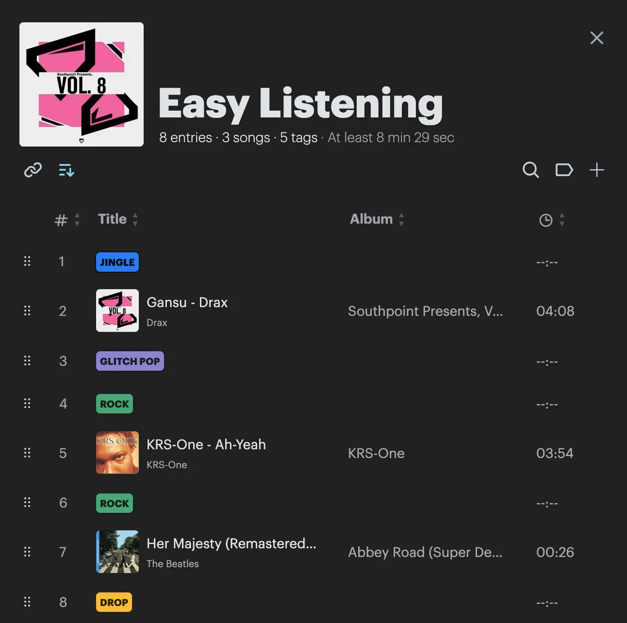 Example playlist