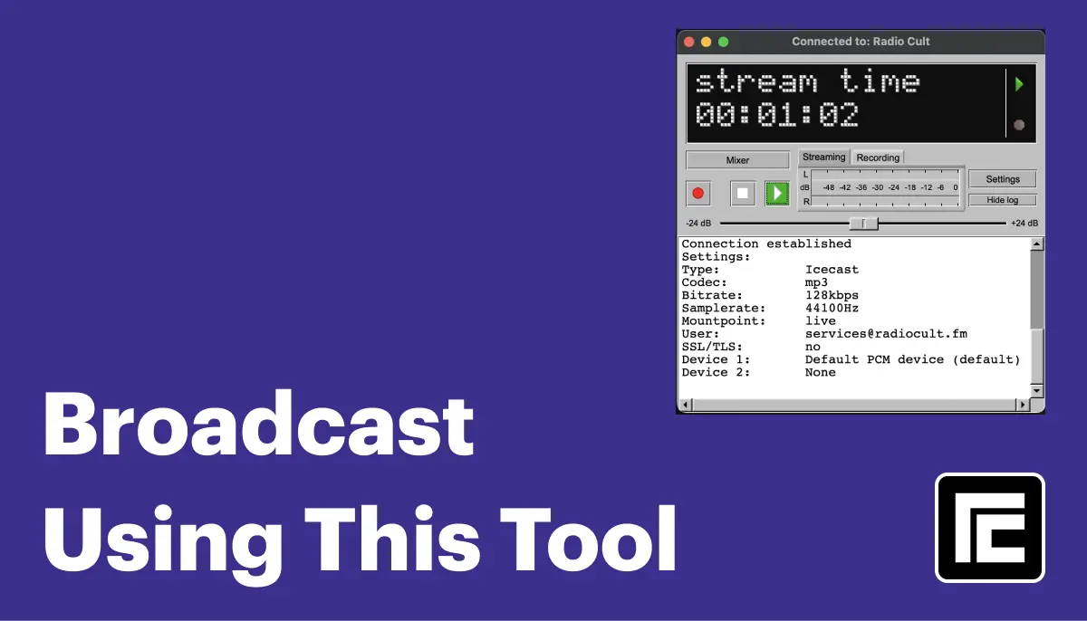 How to live stream with BUTT for Internet Radio